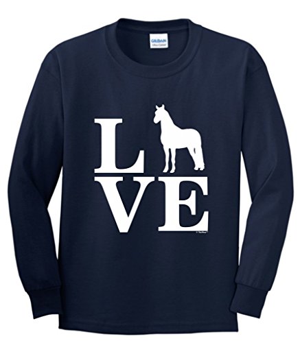 Barnyard Farm Animal, Love Horses Youth Long Sleeve T-Shirt