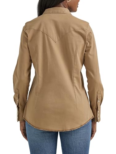 Wrangler Women's Vintage Denim Snap Shirt3