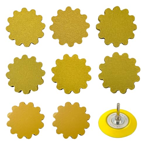 80 PCS 3 Inch Hook and Loop Sanding Discs - Wet/Dry Flex Edge Pads with Grits 60/80/120/150/180/240/400/800 - Compatible with Sanders &amp; Hand Drills for Metal, Wood, Auto Projects