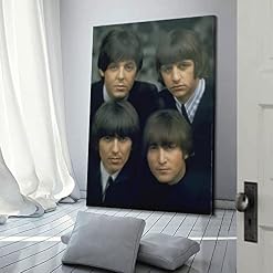 SHUPSY The Beatles – Poster décoratif sur toile – Impression moderne pour chambre à coucher – 40 x 60 cm - Les Beatles, Paul McCartney, John Lennon, RIngo Starr, George Harrison SHUPSY The Beatles - Poster décoratif sur toile - Impression moderne pour chambre à coucher - 40 x 60 cm – Image 3
