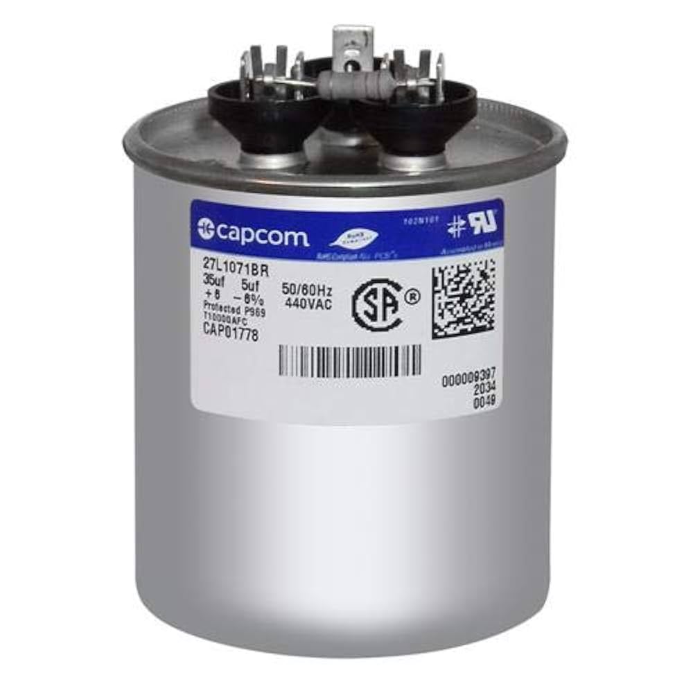 35/5 x 440 - / Service First Round Dual Capacitor with