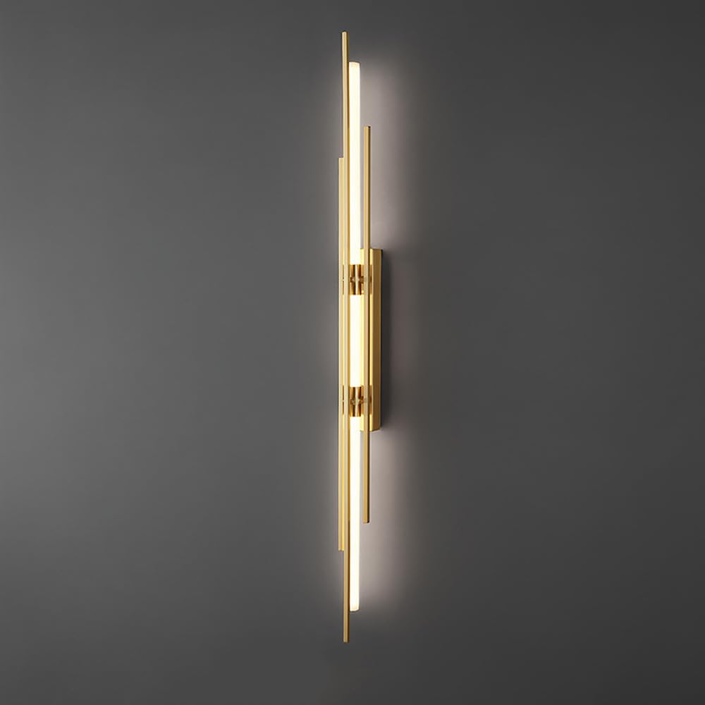 HYJAUSXB Modern Minimalist LED Wall Sconce, 39.4" Linear Mid-Century Design, Hardwired Light for Home Det, Indoor Lighting Fixture