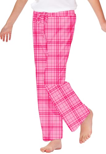 Image of Remimi Girl Boy Plaid Pants Drawstring Summer Casual Loose Bottoms 5-14 Years