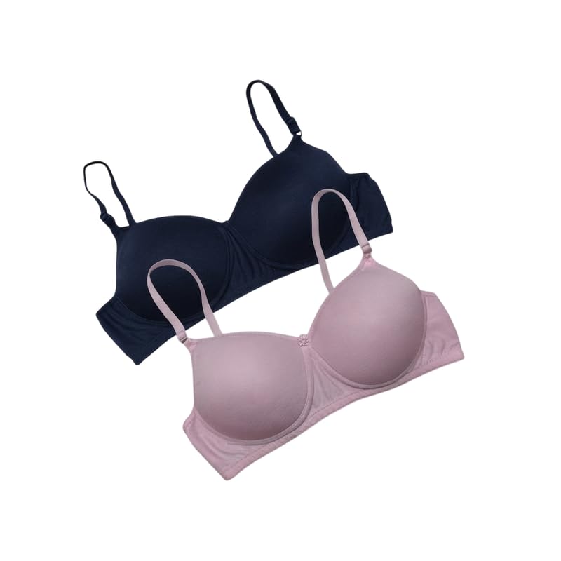 Eveyday Women's Lightly Padded Non-Wired Full Coverage Bra Pack of 2-picture-30