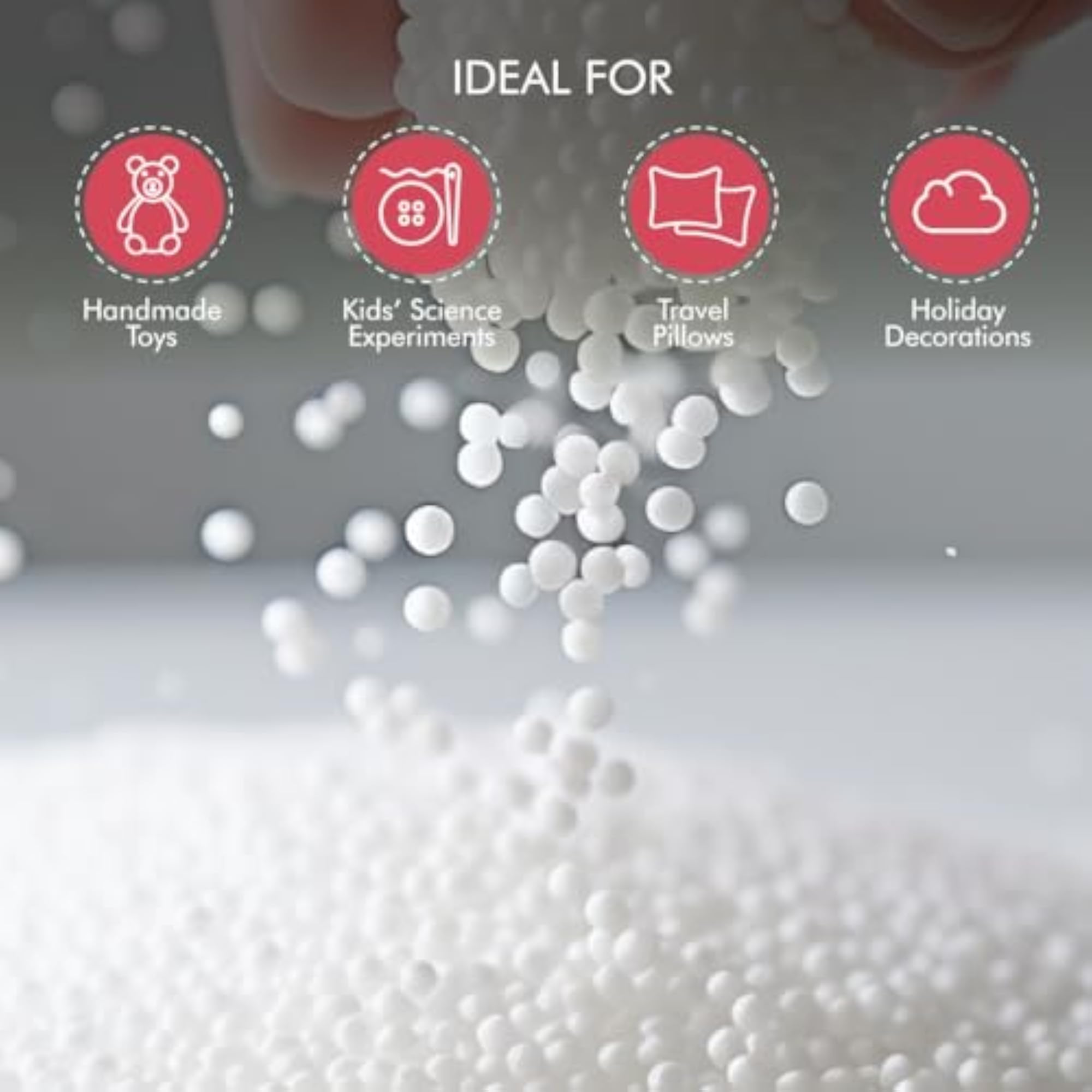 Fairfield Micro Beads, 8 L, White
