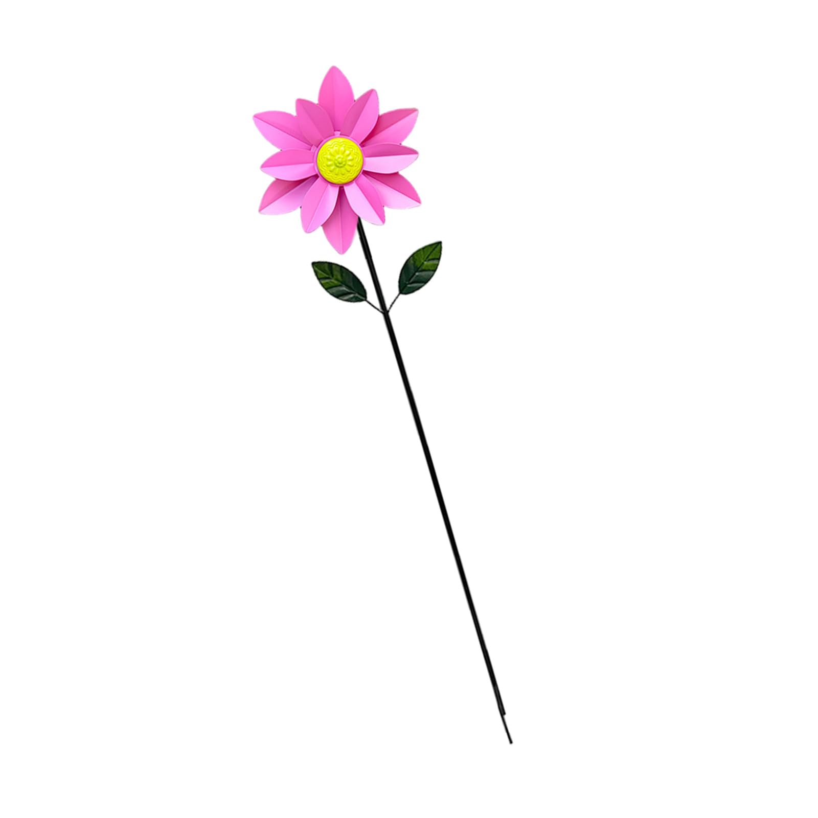 Wind Spinner with Stake for Yard Garden Decoration Flower Theme Garden Wind Sculpture Decoration Weather Windmill
