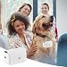 SUPERFINDINGS Weißer Ringträger Für Hunde Ringhalter Leder Ehering Kissenbox Für Haustiere Ringträgerkissen Für Hundehalsband Eheringbeutel Geschenk Für Hochzeitsbedarf