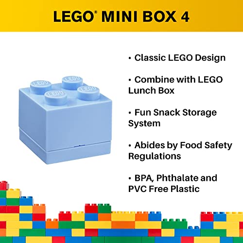 Room Copenhagen, Lego Mini Box - 1.8 X 1.8 X 1.7 In - Brick 4, Light Blue #TOP3