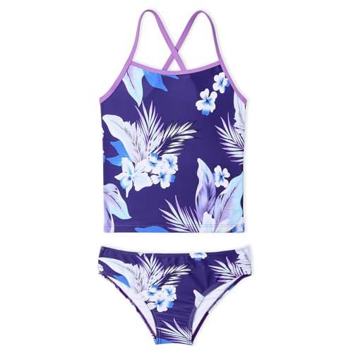 Century Star Girls Swimsuit Two Piece Tankini Swimwear with Boyshort Bathing Suit for Kids Toddler Beach Swimsuits