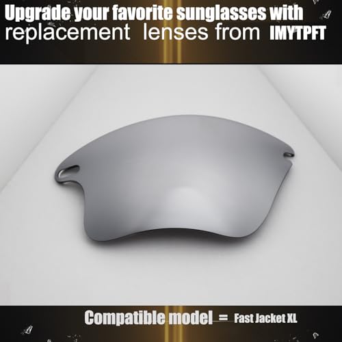 Verres polarisés Oakley Fast Jacket XL Titanium Mirror - Pack de 2 optiques de rechange