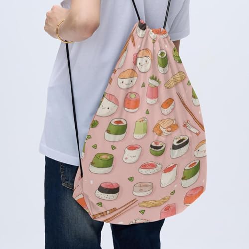 Sac à cordon lot de 2 rose et multicolore taille unique étanche - 4
