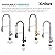 KRAUS Britt 2-in-1 Commercial Style Pull-Down Single Handle Water Filter Kitchen Faucet for Reverse Osmosis or Water Filtration System in Matte Black, KFF-1691MB