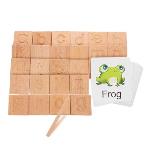 Coffret lettres en bois double face FRCOLOR le cadeau d'éveil parfait pour enfant