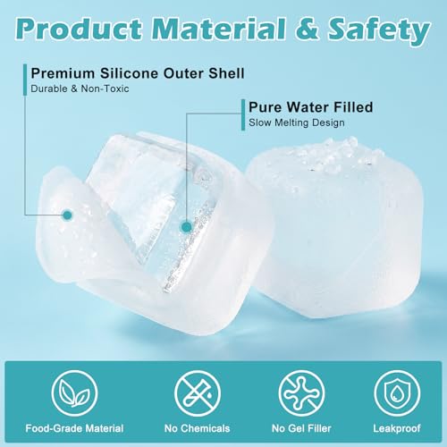 Cubos de Hielo Reutilizables Plásticos 80 Piezas miniatura 3