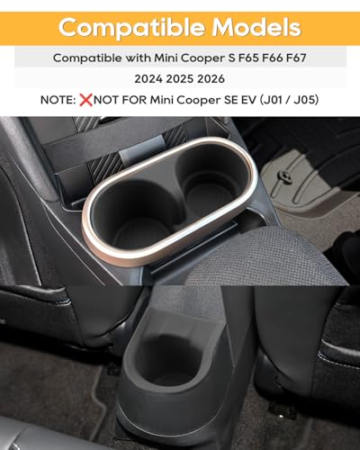 Accessoires Mini Cooper F65 F66 porte-gobelet voiture insert silicone console