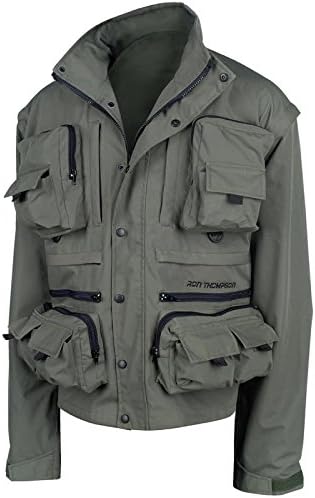 Ron Thompson Fishing Vest and Jacket Ontario 'removeable sleeves' Windproof and Waterproof