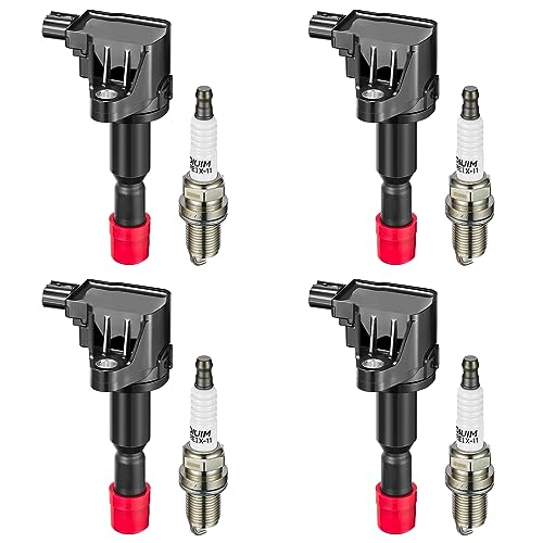 Image of BDFHYK Ignition Coil UF581 and Spark Plug 4504 for Honda Fit 2007-2008