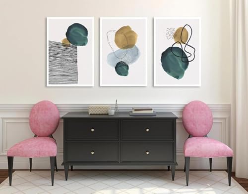 Impression sur toile extra large pour salon moderne triptyque chic - 5