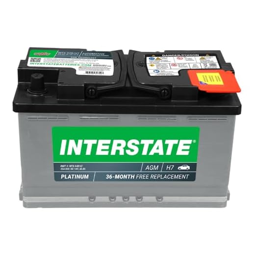 Interstate Batteries Automotive Battery 12V 80Ah (Group Size H7, 94R) 850CCA SLI AGM Automobile Replacement Battery for Cars, SUVs, Sedans, Trucks (MTX-94R/H7)