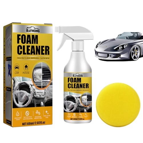 Multifunctional Car Foam Cleaner,Limpiador Espuma Multiusos,Foam Cleaner All Purpose,Limpiador de Espuma de Coche,Spray Limpiador Espuma Multiusos para Interiores de Coche,Cocina,Baño