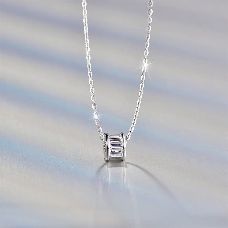 Collier fin argent S925 pendentif discret mode ins pour femme - 7