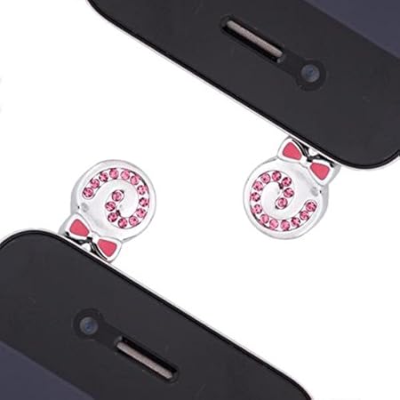 Amazon イヤホンジャックピアス かわいい くるくる キャンディ ピアス おしゃれ スマホ アクセサリー イヤホンジャックピアス 通販