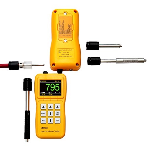 Image of YUSHI LM500 Portable Leeb Hardness Tester with Standard D Type impact device and High definition IPS screen w /D Test Block