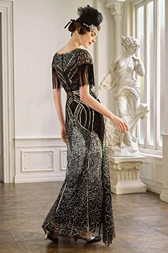 Robe longue de soirée haut de gamme ornée de perles traditionnelles - 4
