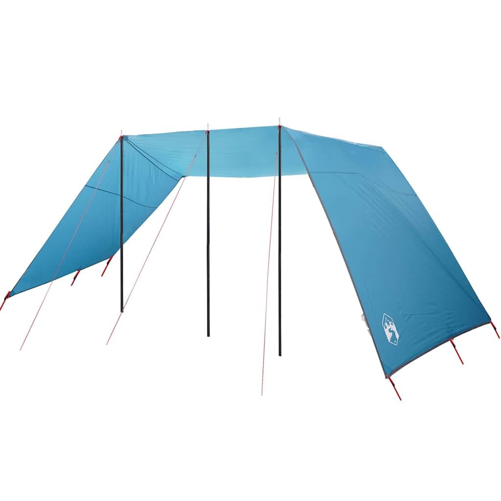 Toile de Camping avec Poteaux 302 x 240 x 240 cm Abri de Jardin Extérieur avec Structure en Polyester et Fibre de Verre Tarp Multiusage pour Randonnée et Bivouac