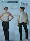 Butterick Linda Allard Ellen Tracy Pattern 3916 Misses Jacket, Top and Pants Size 12-16 Average...