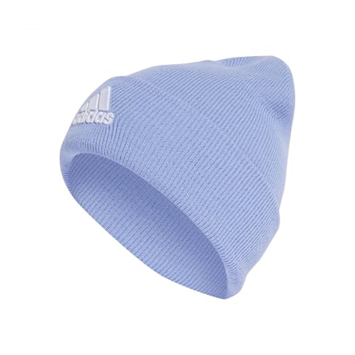 adidas Unisex Adulto Logo Beanie, Blue Spark/White, L