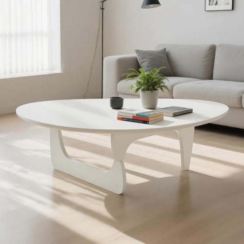 Solid Wooden Modern Triangle Coffee Table: Unique Funky Coffee Ta...