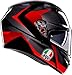 AGV K3 Striga Motorcycle Helmet Black/Gray/Red MD