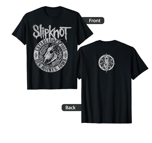 Slipknot Official Goat Flames Back T-Shirt