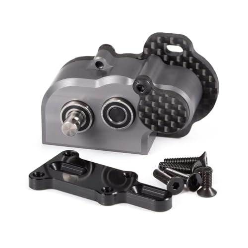 CobraCrawler 48Pitch LCG Getriebe,LCG Mini Getriebeeinheit mit Rutschkupplung für 1/10 LCG Chassis Cheater Rigs Capra SCX10 III AR45 Axle (Grau)