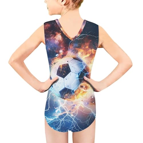 Image of Biyejit Girls Leotards Dance Sport Wear Gymnastics One-Piece Swimwear for Kids 3-14 Years