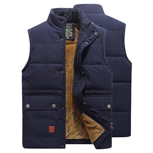 CENPENYA Gilet in Pile Uomo Senza Maniche in