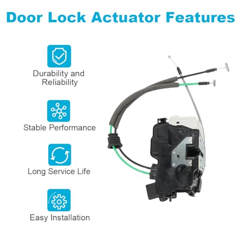 Image of Rear Right Passenger Side Door Lock Latch Actuator Assembly Compatible with Kia Sorento 2011 2012 2013 2014 2015 Door Lock Actuator Replacement for 814202P000 81420-2P000 DLA1537