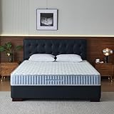 keepsweets Matelas 160 x 200 cm à ressorts ensachés 7 zones de fermeté H3 avec matelas en mousse à mémoire de forme, hauteur 20 cm