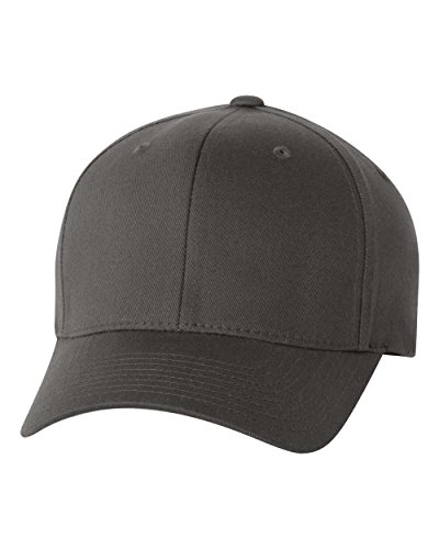 Flexfit 6277 Wooly Combed Twill - Dark Gray - Small/Medium