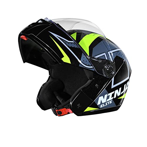 Image of STUDDS Ninja Elite Super D6 FLIP-UP Full FACE Helmet N5 Black-L
