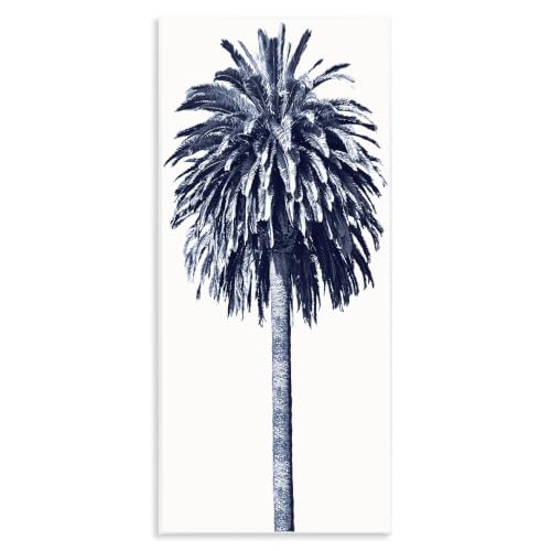 Contemporary Palm Tree Coastal, 7 x 17 Inch Mounted Print on Wall Plaque