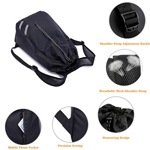 Guozi Waterproof Basketball Backpack, Lightweight Gym Bag With Phone Pocket & Adjustable Drawstring, Outdoor Sports Equipment Bag For Youth Sports Football Swimming Hiking Etc. #TOP4