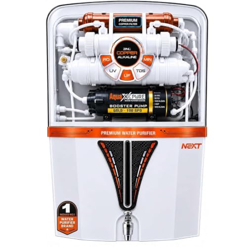 Image of Mclord Aqua Fresh White Nexa Water Purifier | Multi-Stage RO + LED UV + ORC Copper Technology | High-TDS Membrane | 12L Storage Tank | 20 LPH Fast Purification | 1 Year Warranty*