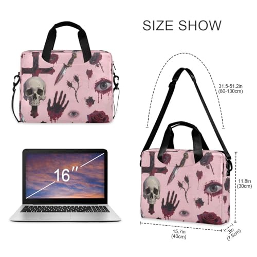 Maletín para laptop 15.6" bolso cruzado con asa miniatura 5
