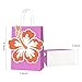 KERINGO 24 PCS Hibiscus Party Gift Bags Hawaiian Themed Paper with Handles Tropical Party Favors Gift Summer Beach Tiki Luau Treat Goodie Bags Hawaii Birthday Supplies