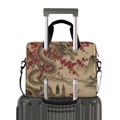Funda para portátil 15.6 pulgadas beige con asa y correa miniatura 4