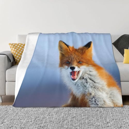 Couverture de lit motif renard pour des nuits cocooning EdWal
