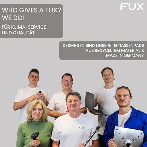 Terrassenpads 50 Stück - 90x90x15mm - Gummigranulat Unterlage für Terrasse & Balkon - Bautenschutzmatte Made in Germany