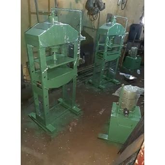 Bhatt Groups of Industries Hydraulic Slipper Making Machine (Green)